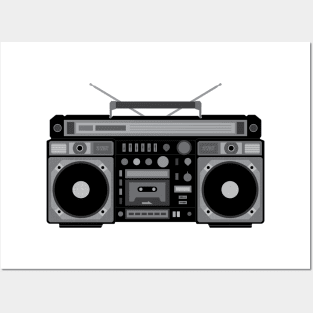 Retro Boombox Posters and Art